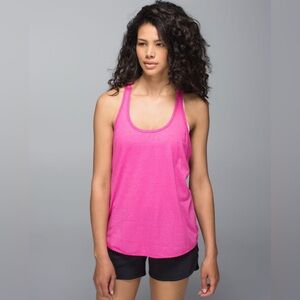 Lululemon 105 F Singlet Tank Top in Heather Jewelled Magenta Size 10 Activewear
